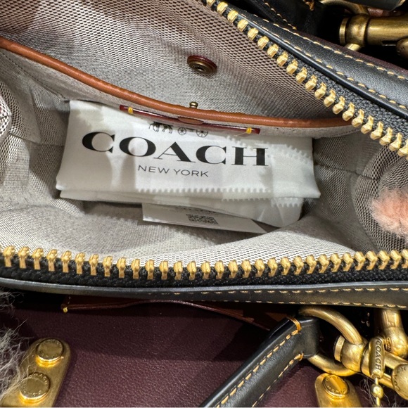 Coach Multicolor Patchwork Fur Shoulder Bag - Picture 7 of 14